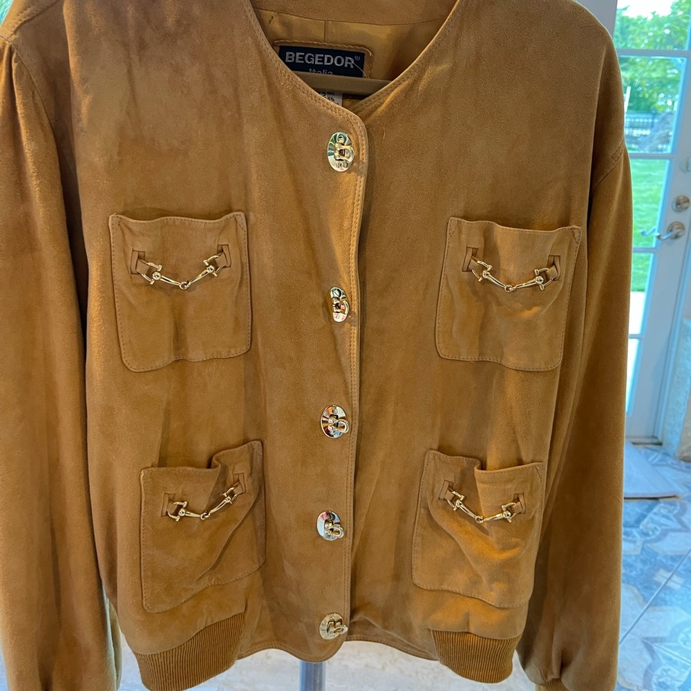 Stylish leather soft jacket